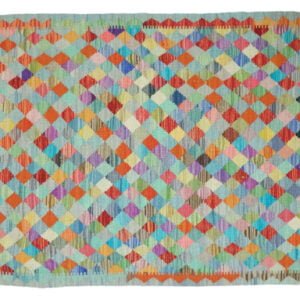 Multicolor Kilim rug Afghan old style