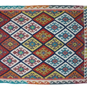 Brown Kilim rug Afghan old style