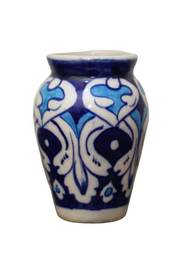 Small flower vase and decorative - handcrafted and handpainted