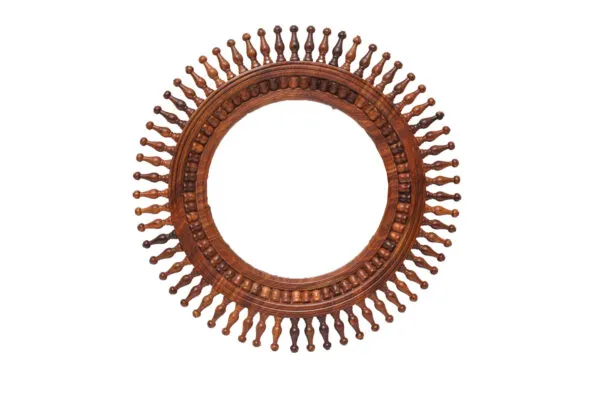 Spoke mirror frame round