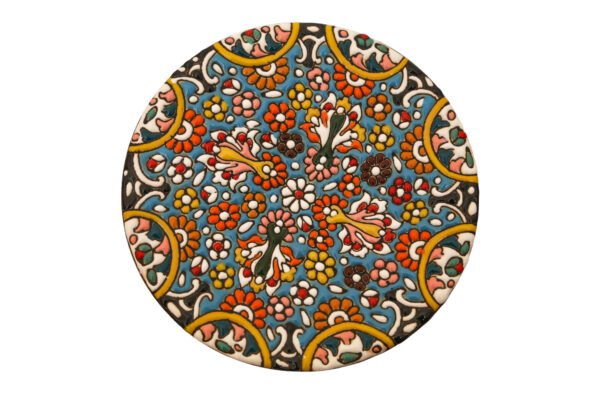 Turkish decorative wall hanging with handcrafted embossed colours