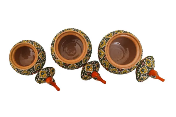 Set of emboss hand painted turkish candy jars - Image 11