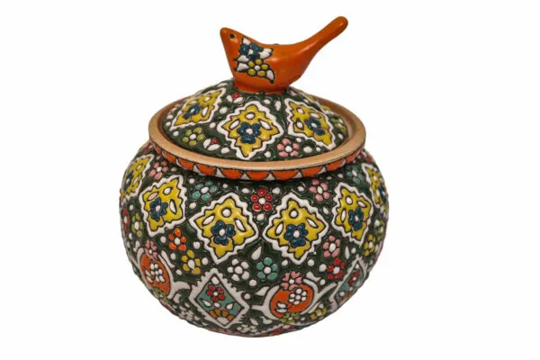 Set of emboss hand painted turkish candy jars - Image 2