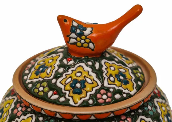 Set of emboss hand painted turkish candy jars - Image 4