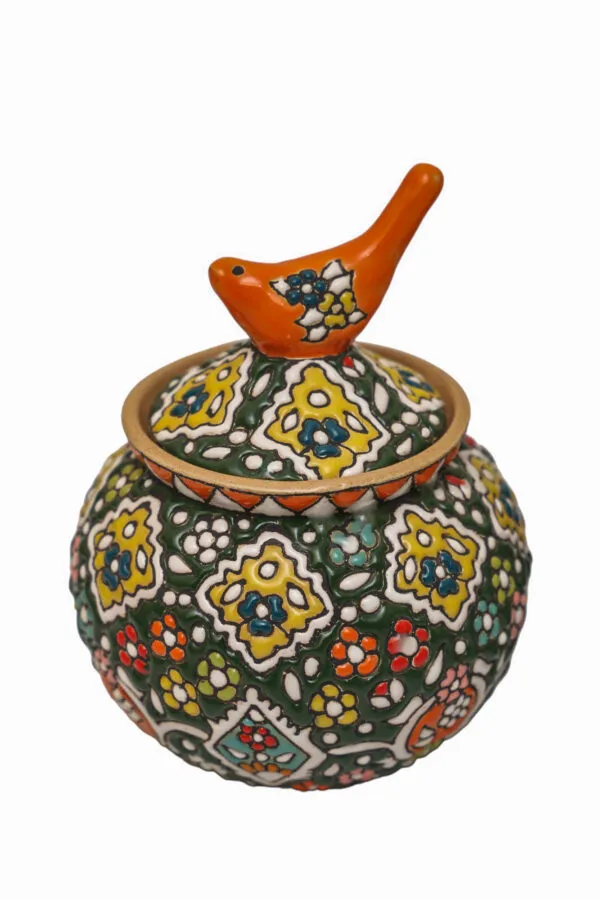 Set of emboss hand painted turkish candy jars - Image 7