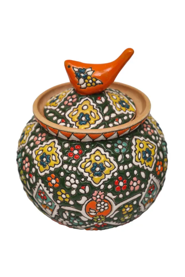 Set of emboss hand painted turkish candy jars - Image 8