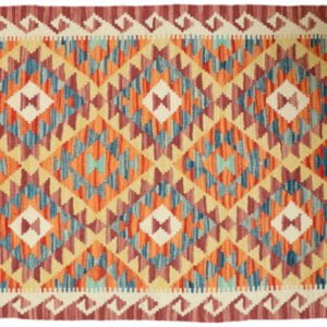 Brown Kilim rug Afghan old style