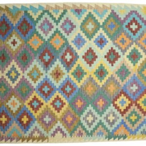 Brown Kilim rug Afghan old style
