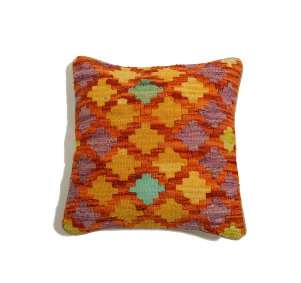 Orange Kilim cushion cover 45x45 (cm)