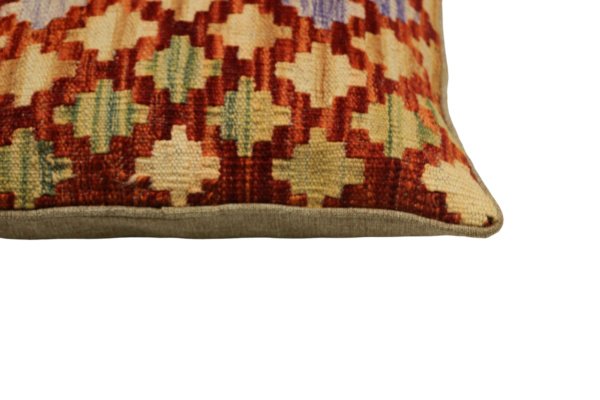 Orange Kilim cushion cover 45x45 (cm) - Image 4