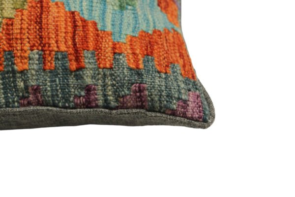 Orange Kilim cushion cover 45x45 (cm) - Image 5