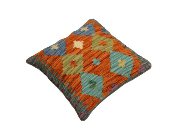 Orange Kilim cushion cover 45x45 (cm) - Image 3