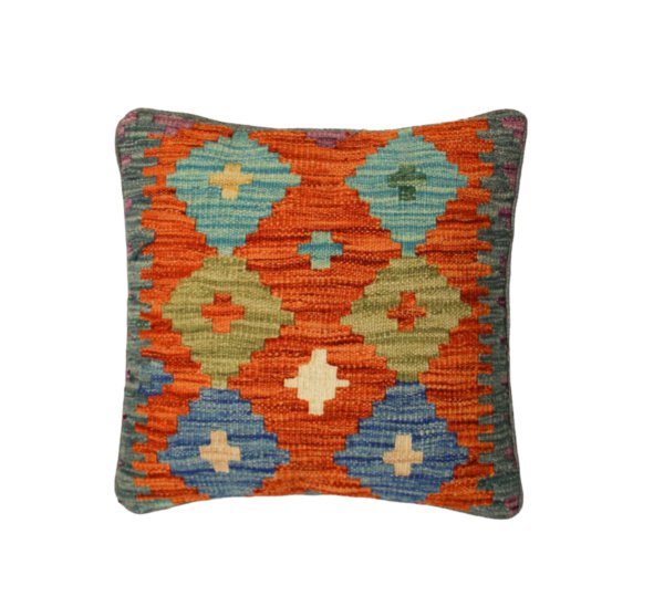 Orange Kilim cushion cover 45x45 (cm)