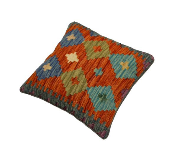 Orange Kilim cushion cover 45x45 (cm) - Image 2