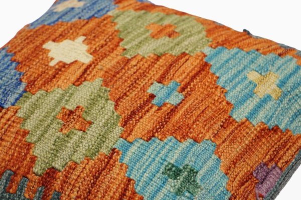 Orange Kilim cushion cover 45x45 (cm) - Image 4