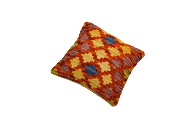 Orange Kilim cushion cover 45x45 (cm) - Image 2