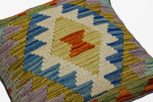 Beige Kilim cushion cover 45x45 cm - Image 4