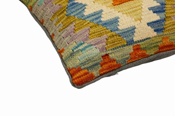 Beige Kilim cushion cover 45x45 cm - Image 5