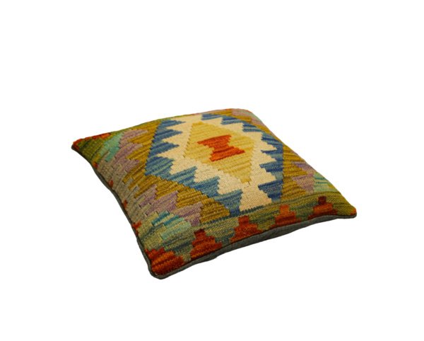 Beige Kilim cushion cover 45x45 cm - Image 2