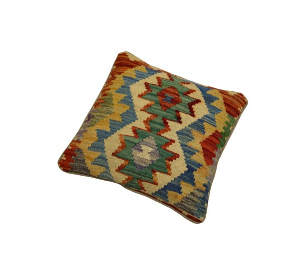 Beige Kilim cushion cover 45x45 cm - Image 2