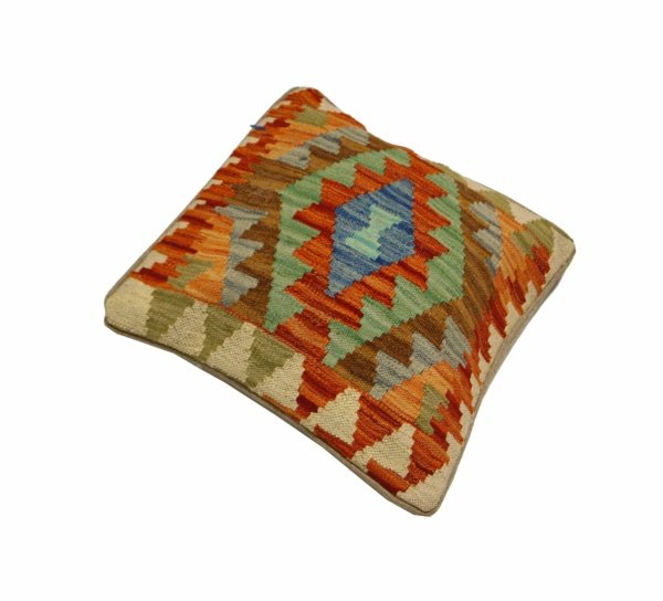 Beige Kilim cushion cover 45x45 cm - Image 2