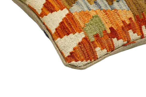 Beige Kilim cushion cover 45x45 cm - Image 5