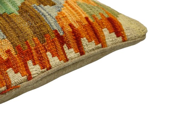 Beige Kilim cushion cover 45x45 cm - Image 6