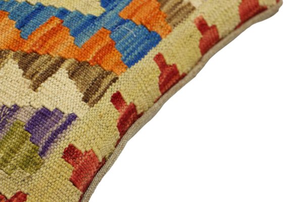 Beige Kilim cushion cover 45x45 cm - Image 5