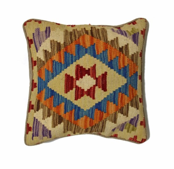 Beige Kilim cushion cover 45x45 cm