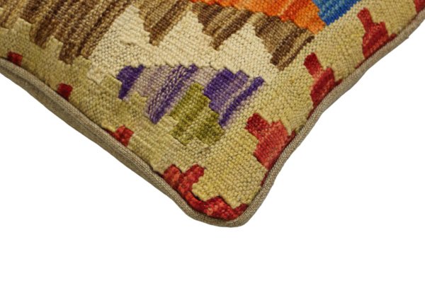 Beige Kilim cushion cover 45x45 cm - Image 6