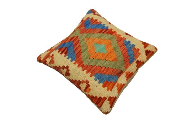 Beige Kilim cushion cover 50x50 cm - Image 6