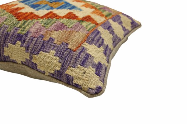 Purple Kilim cushion cover 50x50 cm - Image 7