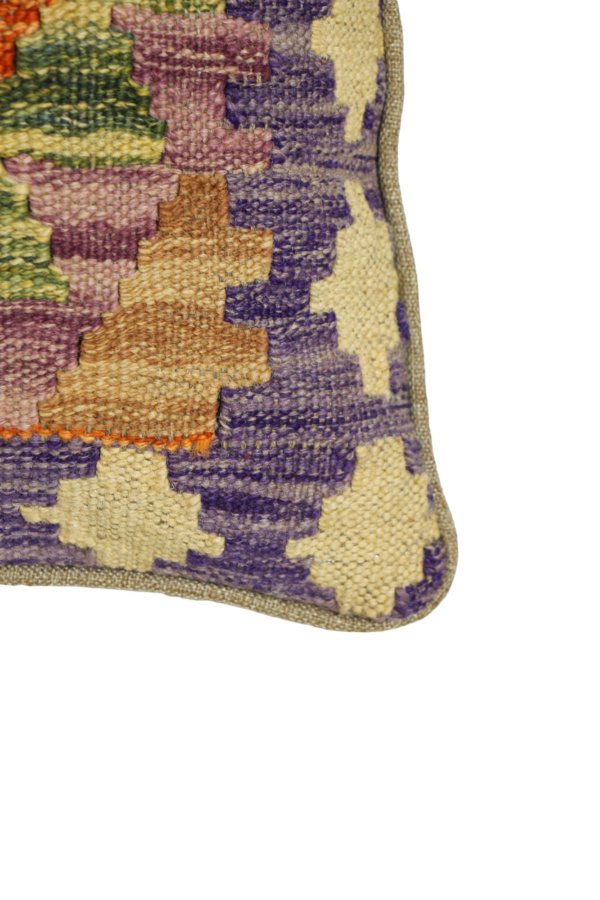 Purple Kilim cushion cover 50x50 cm - Image 6