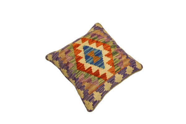 Purple Kilim cushion cover 50x50 cm - Image 3