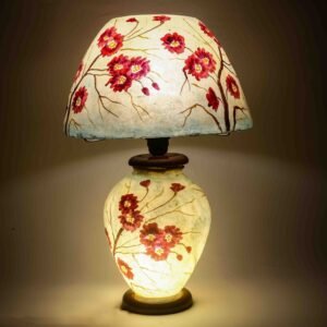 Fine Art Camel Skin Made Aesthetic Corner Lamp