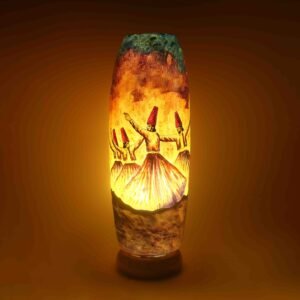 Sufi Vase Camel Skin Decorative Floor Lamp