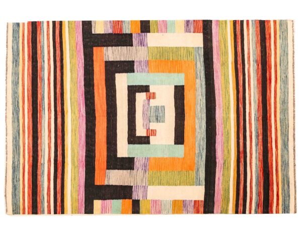 Modern Design Custom made Unique Large Kelim Rug