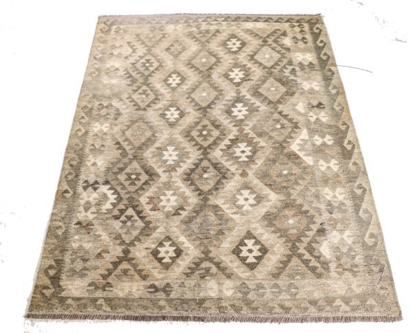 Natural Wool Color undyed Kilim Rug - Image 4