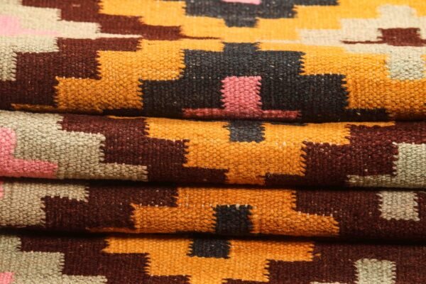 Runner Rug Kilim Exquisite Design for Hallway, Bedroom or Living room. Handwoven Wool Rug, Reversible and Organically Dyed Permanent Colors - Image 6