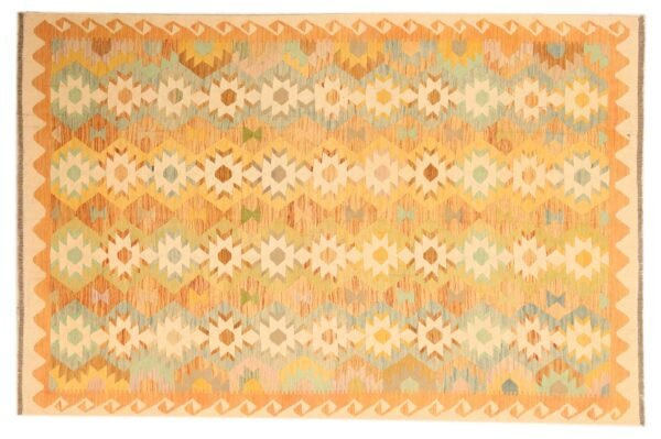 Large and Unique Kilim Rug Handwoven with Pure Sheep Wool