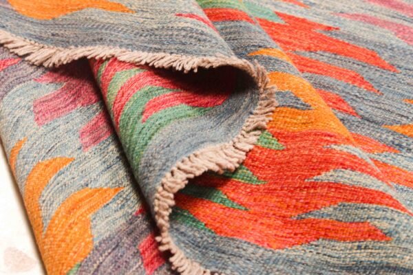 Afghan Kilim Handwoven with Sheep Wool - Image 6