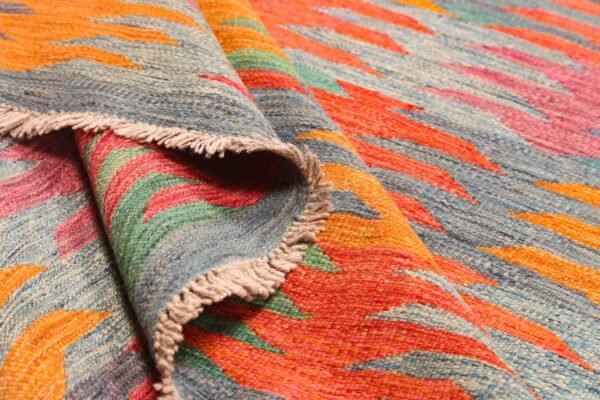 Afghan Kilim Handwoven with Sheep Wool - Image 5